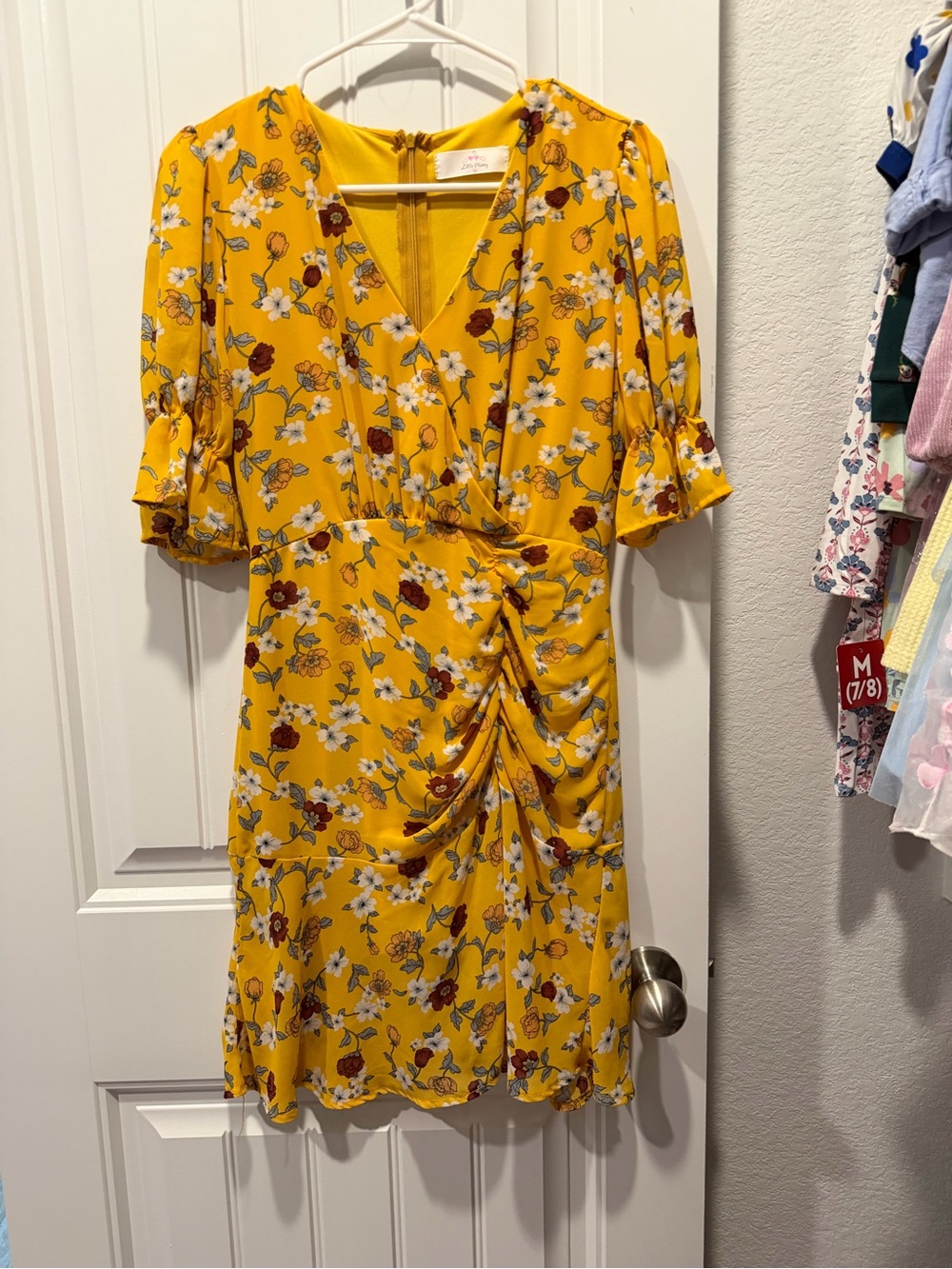Sunshine Floral Wrap Mini Dress